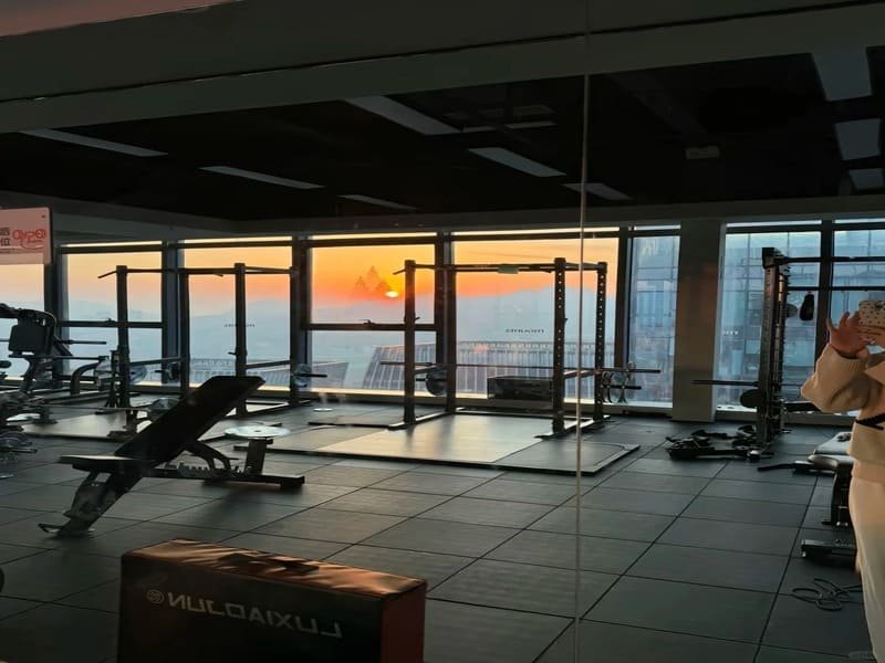 Collage of home gym vs commercial gym environments